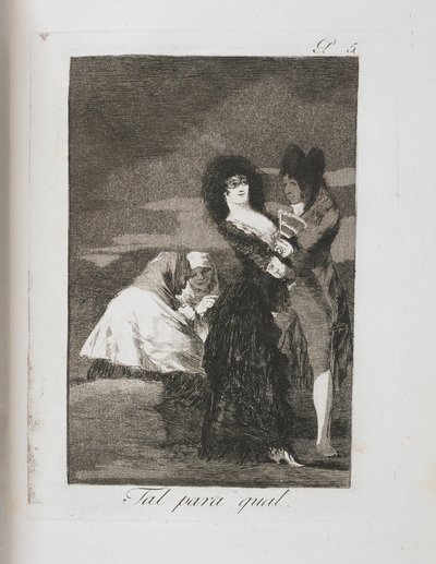 Plate from Los Caprichos by Francisco de Goya